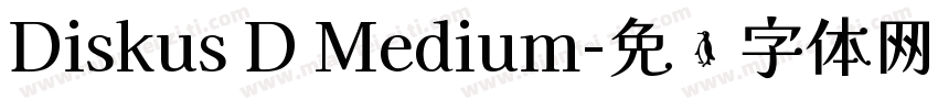 Diskus D Medium字体转换